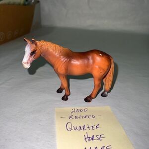 Schleich Brown QUARTER HORSE MARE - Animal figure 2000 Retired 13251